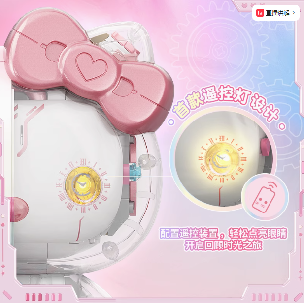 Sanrio HELLO KITTY colorful glass general block ornaments assembled product