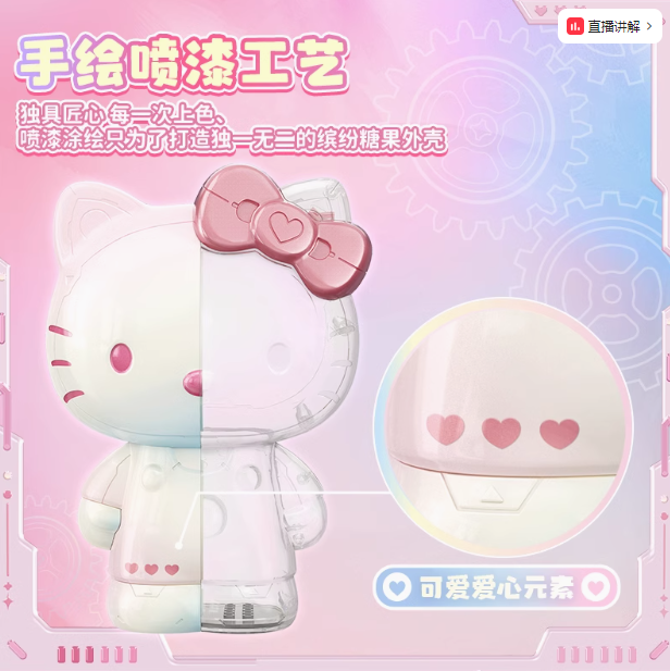 Sanrio HELLO KITTY colorful glass general block ornaments assembled product